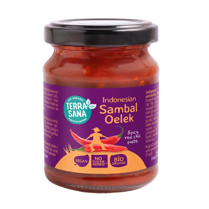 Organic SAMBAL OELEK Hot chilli sauce, 125 g
