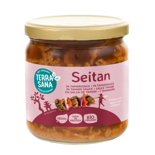 Ekologiški seitano gabalėliai tamari padaže, 350 g (200 g)