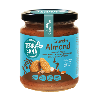 Organic Crunchy Almond Butter, 250 g