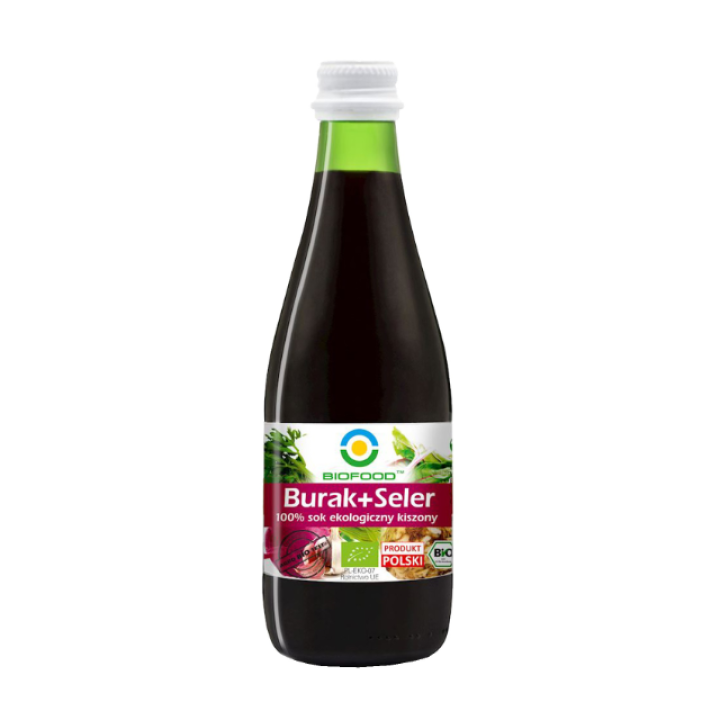 Ekologiškos burokėlių ir salierų sultys, be gliuteno, 300 ml