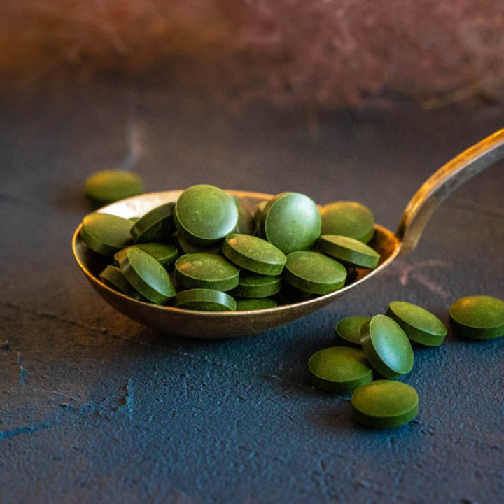 Ekologiškos chlorella tabletės 500 mg