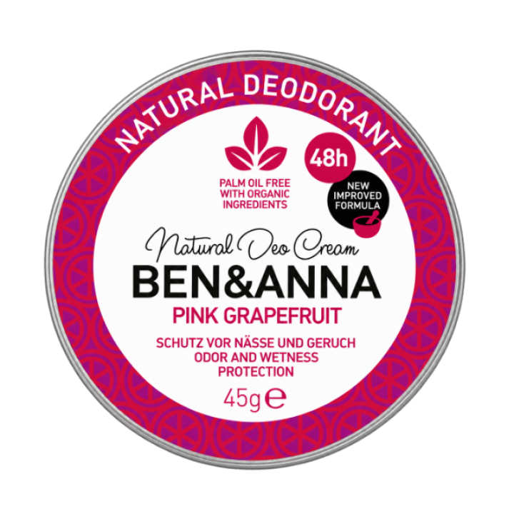Dezodorantas-kremas PINK GRAPEFRUIT (Greipfruto kvapo) 45 g BEN&amp;ANNA
