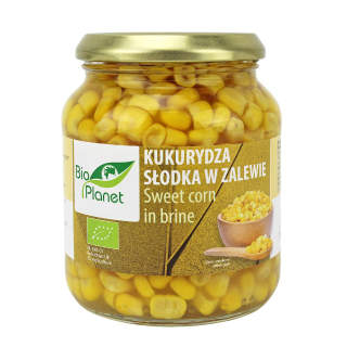 Ekologiški konservuoti saldieji kukurūzai 340 g (230 g)