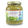Ekologiški konservuoti žalieji žirneliai stiklainyje, 350 g (230 g)