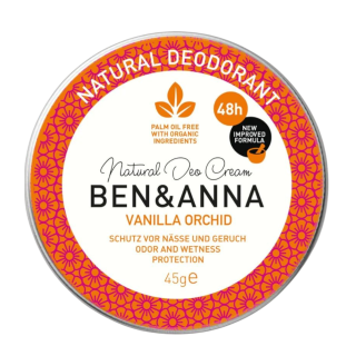 Dezodorantas-kremas VANILLA ORCHID, 45g (Vanilės kvapo) BEN&ANNA