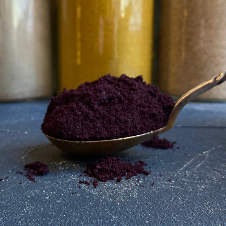 Ekologiški Aliejinės kopūstpalmės (acai) liofilizuotų uogų milteliai