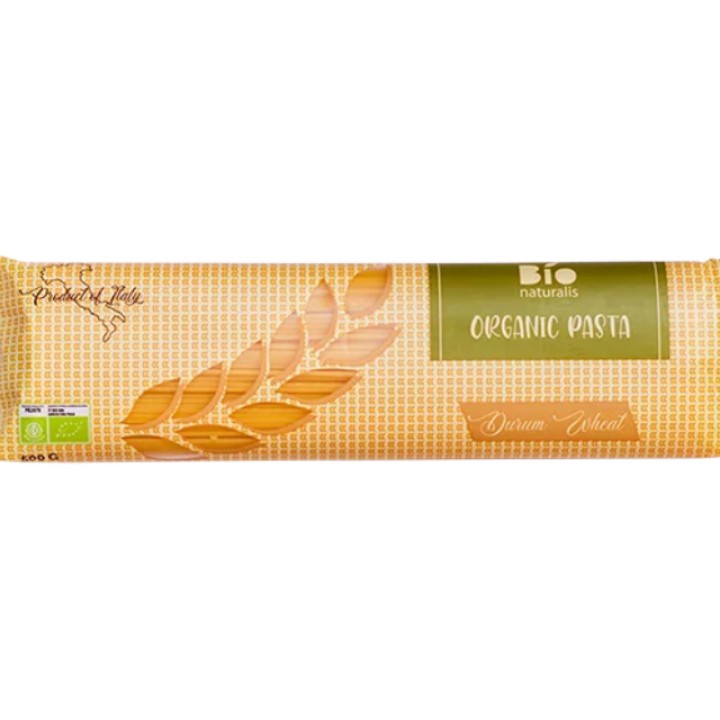 Ekologiški kietųjų kviečių makaronai spagečiai, 500 g, BIONATURALIS