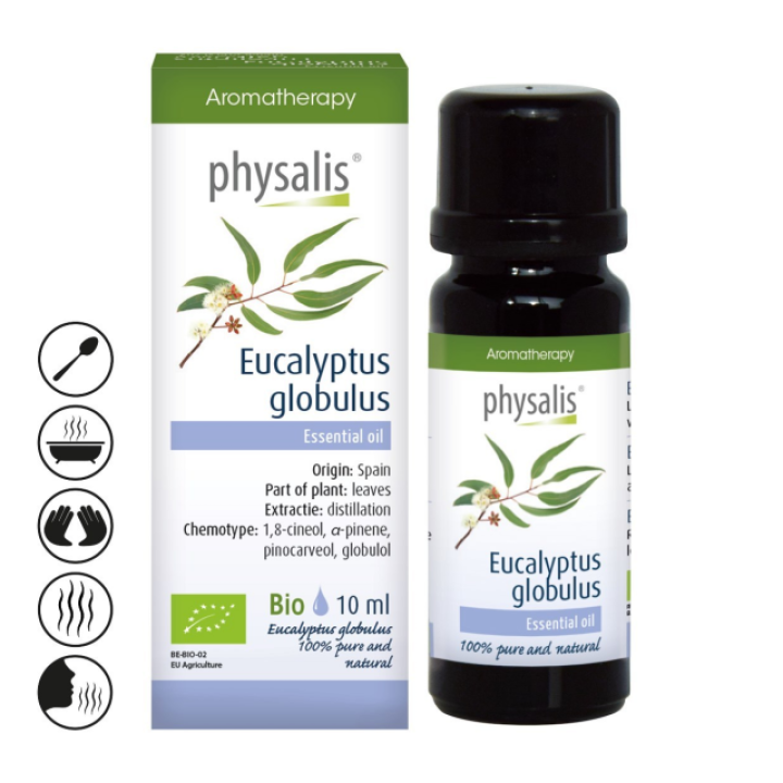 Ekologiškas rutulinių eukaliptų eterinis aliejus, 10 ml