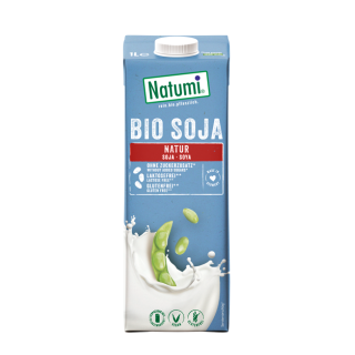 Organic soya drink, no added sugar, gluten free, 1 L, Natumi