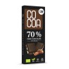 Органический темный шоколад 70% с орехами пекан, 40 г, COCOA