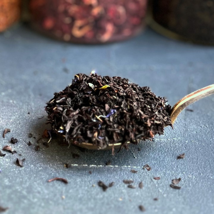 Organic black tea Blue Earl Grey