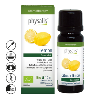Ekologiškas citrinų eterinis aliejus, 10 ml