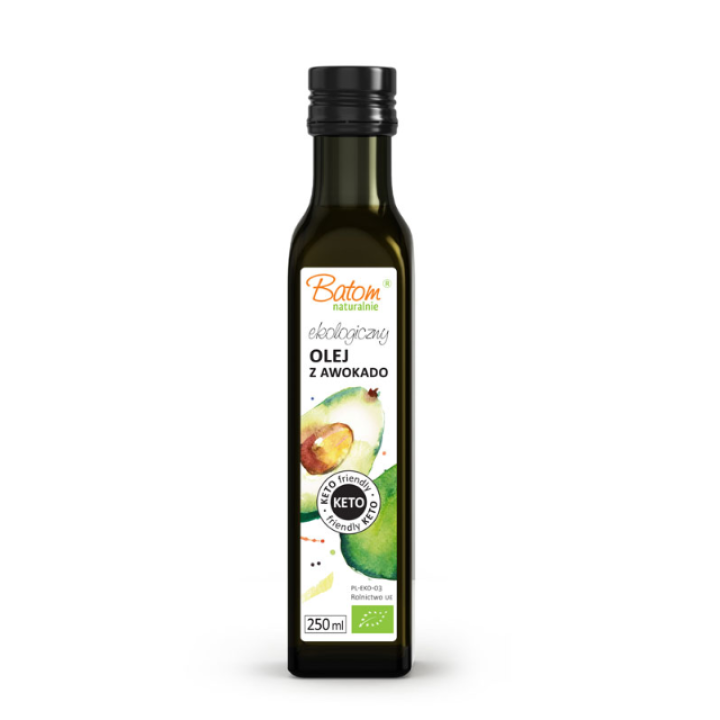 Ekologiškas avokadų aliejus, šalto spaudimo, Keto, 250 ml