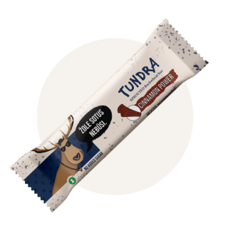 Daigintų grikių batonėlis su cinamonu TUNDRA, 40 g