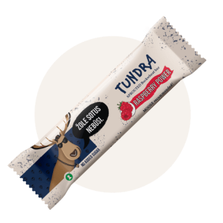 Daigintų grikių batonėlis su avietėmis TUNDRA, 40 g