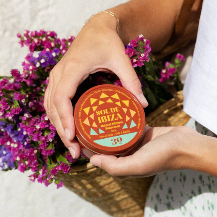 Apsauginis kremas veidui ir kūnui nuo saulės su SPF 30, 100 g, Sol de Ibiza