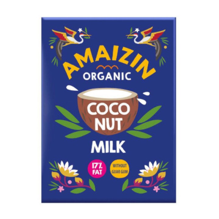 Ekologiškas kokosų kremas 17% be guaro gumos, 500 ml