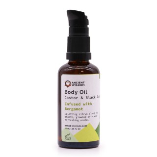 Ekologiškas kūno aliejus su bergamote, 50 ml, ANCIENT WISDOM