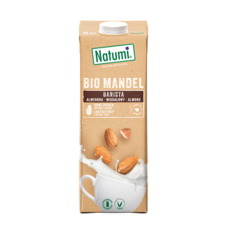 Ekologiškas migdolų gėrimas BARISTA, be pridėtinio cukraus, 1 L, Natumi
