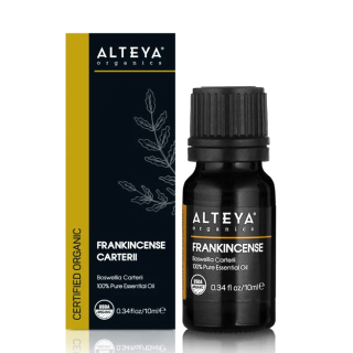 Ekologiškas Frankincenso (Bosvellia Carterii) eterinis aliejus, 10 ml, ALTEYA