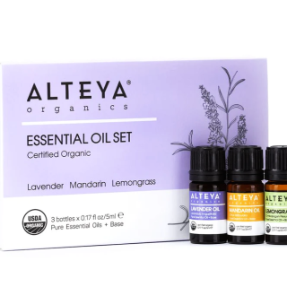 Ekologiškas eterinių aliejų rinkinys Malonumas (3x5 ml) ALTEYA