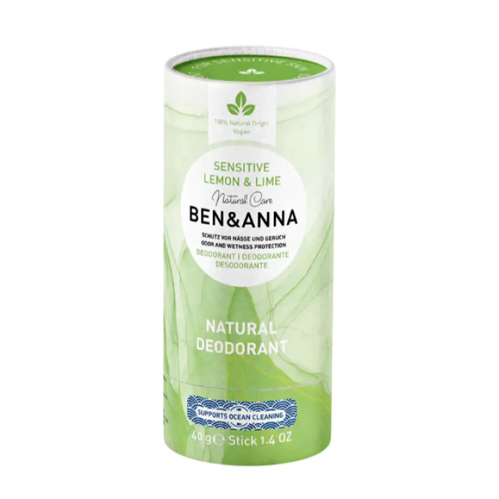 Pencil deodorant for sensitive skin Lemon &amp; Lime, 40 g, BEN &amp; ANNA