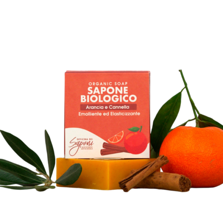 Ekologiškas muilas Apelsinas ir Cinamonas, 100 g, Officina dei Saponi