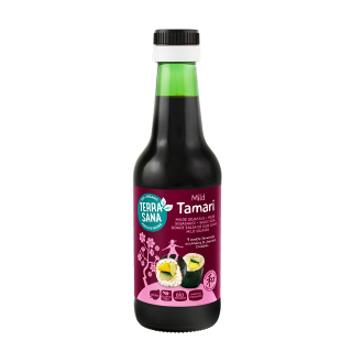 Organic mild soy sauce TAMARI, gluten-free, 250 ml, TERRASANA