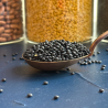Organic black lentils