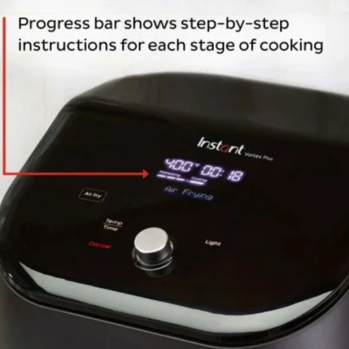 Фритюрница Instant Vortex® Plus из нержавеющей стали с ClearCook (5,7 л) 6-в-1
