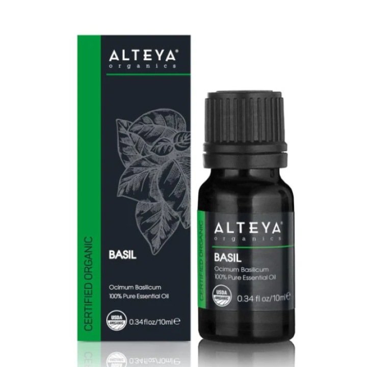 Organic basil essential oil 10 ml, ALTEYA