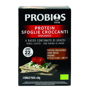 Ekologiška nerauginta baltymų duona, 3x50g, PROBIOS