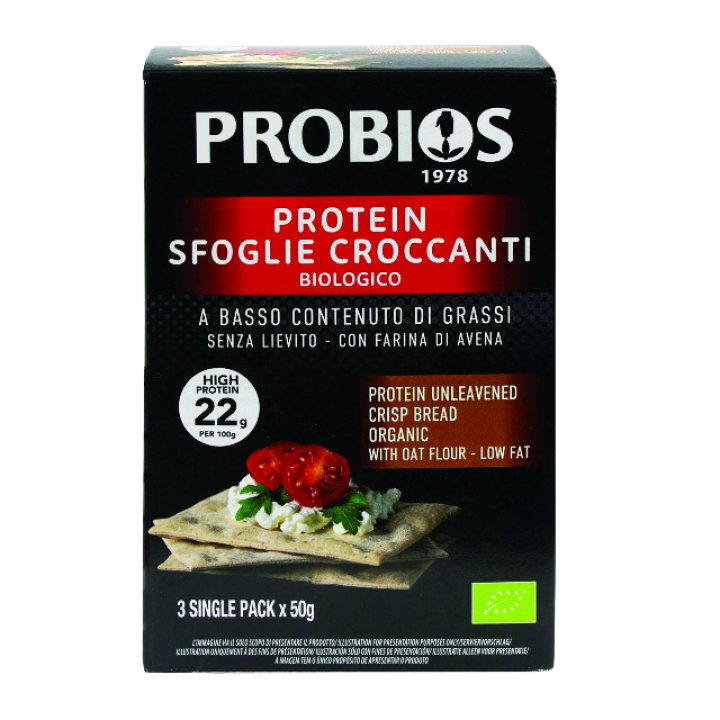 Ekologiška nerauginta baltymų duona, 3x50g, PROBIOS