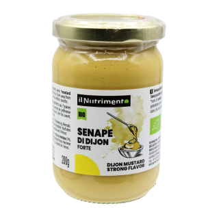 Ekologiškos garstyčios Dijon, aštrios, 200 g, IL NUTRIMENTO