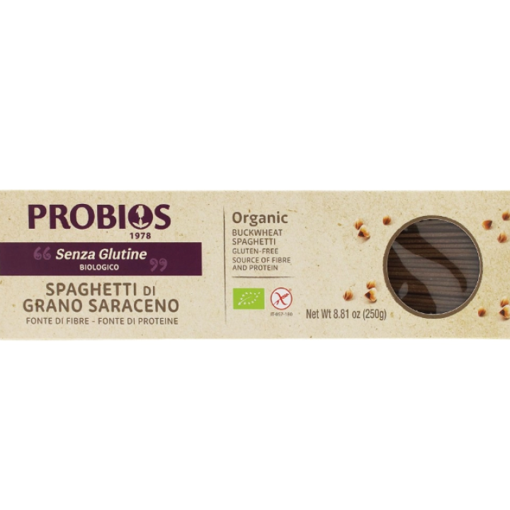 Ekologiški grikių spagečiai, be glitimo, 250 g, PROBIOS