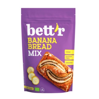 Ekologiškas bananų duonos mišinys be glitimo, 300 g, Bett'r