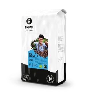Органический кофе в зернах без кофеина, 1 кг, Oxfam