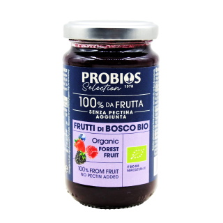 Ekologiškas miško uogų džemas, be cukraus, 220 g, PROBIOS