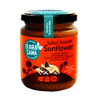 Ekologiškas saulėgrąžų kremas su Himalajų druska, 250 g, TERRASANA