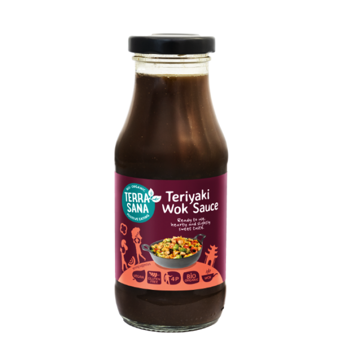 Organic Japanese Teriyaki Wok Sauce, 240 g, TERRASANA