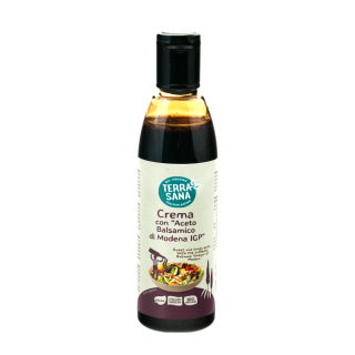 Ekologiškas saldus kreminis padažas su balzaminiu actu Balsamico Di Modena, 250 ml, TERRASANA