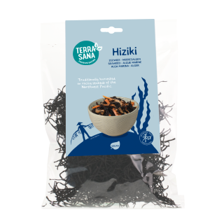 Džiovintos jūrų daržovės HIZIKI, 100 g, TERRASANA