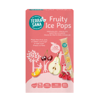 Ekologiški vaisiniai ledai, be glitimo, 10 vnt (400 ml), TERRASANA