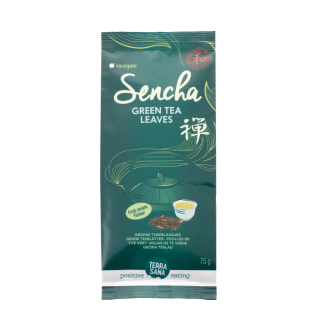 Ekologiška japoniška žalioji arbata Sencha, 75 g, TERRASANA