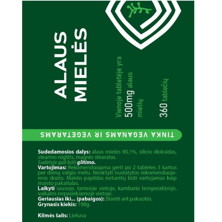 Sausų mielių tabletės (360 tab.)