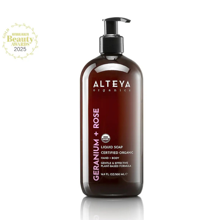 Ekologiškas skystas muilas su pelargonijomis ir rožėmis 500 ml