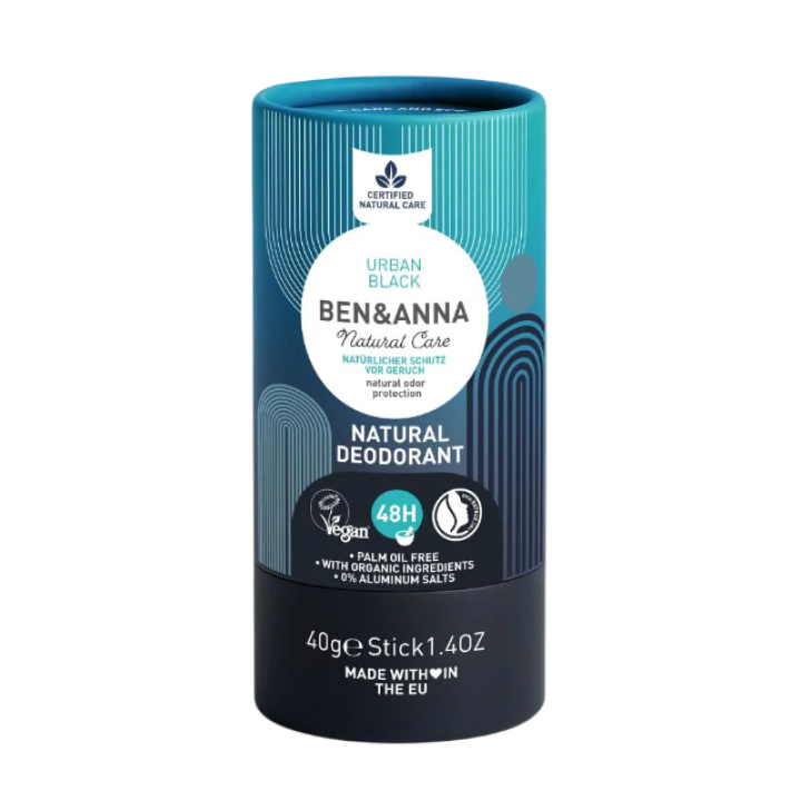 Pieštukinis dezodorantas URBAN BLACK, 40 g, BEN&ANNA