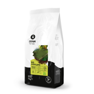 Organic Highland Ground Arabica/Robusta Fair Trade Coffee, 1 kg, Oxfam