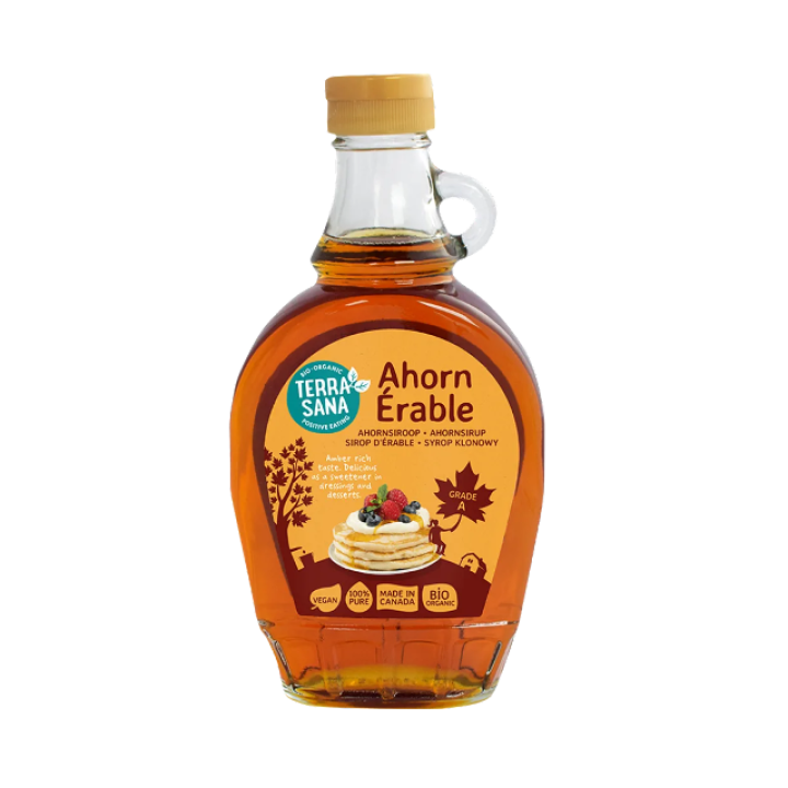 Ekologiškas klevų sirupas, be glitimo, 250 ml (330 g), TERRASANA