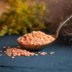 Organic broken red lentils